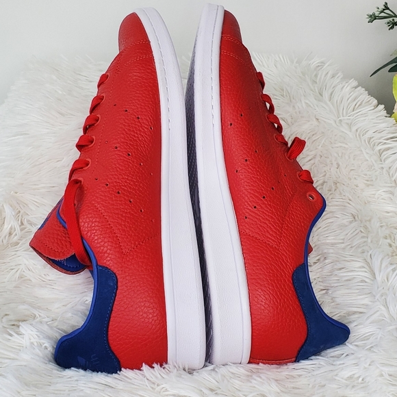 Adidas originals Stan Smith Woven men's trainers shoes sneakers Red Size 13 - Picture 10 of 13